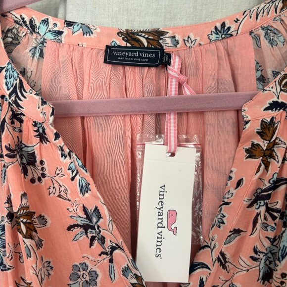 Vineyard Vines Amelia Tiered LongSleeve Ruffle Maxi Dress NWT size XS - Picture 6 of 8